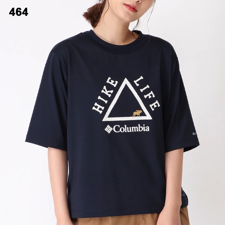半袖 Tシャツ 5分袖 レディース コロンビア COLUMBIA アウトドア 