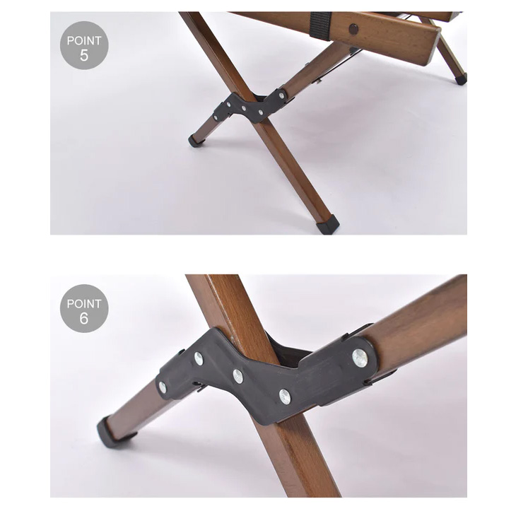 組み立て式テーブル ブラウン PEACE PARK ピースパーク/収納袋つき