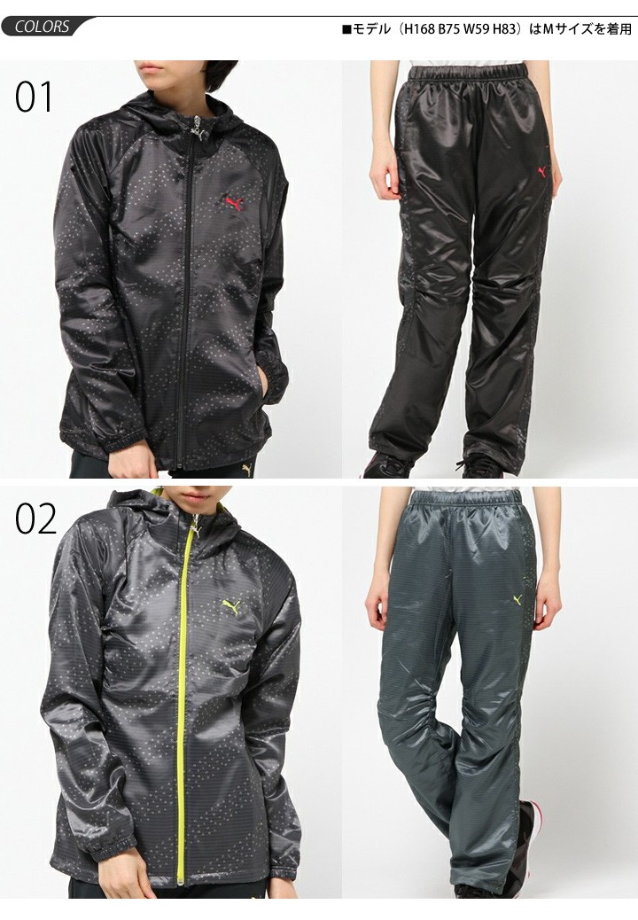 PUMA レディース ウインド ブレーカー 上下 セット /プーマ /裏