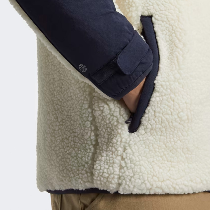 adidas（アディダス） ボアジャケット 裏起毛 メンズ ゴルフジャケット