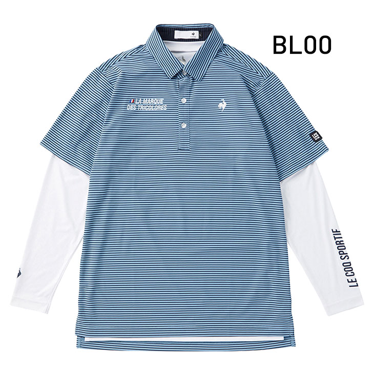 le coq sportif ストライプ ポロシャツ＆スカートセット お得！ルコックスポーツ ストライプポロドレス、ポロシャツ