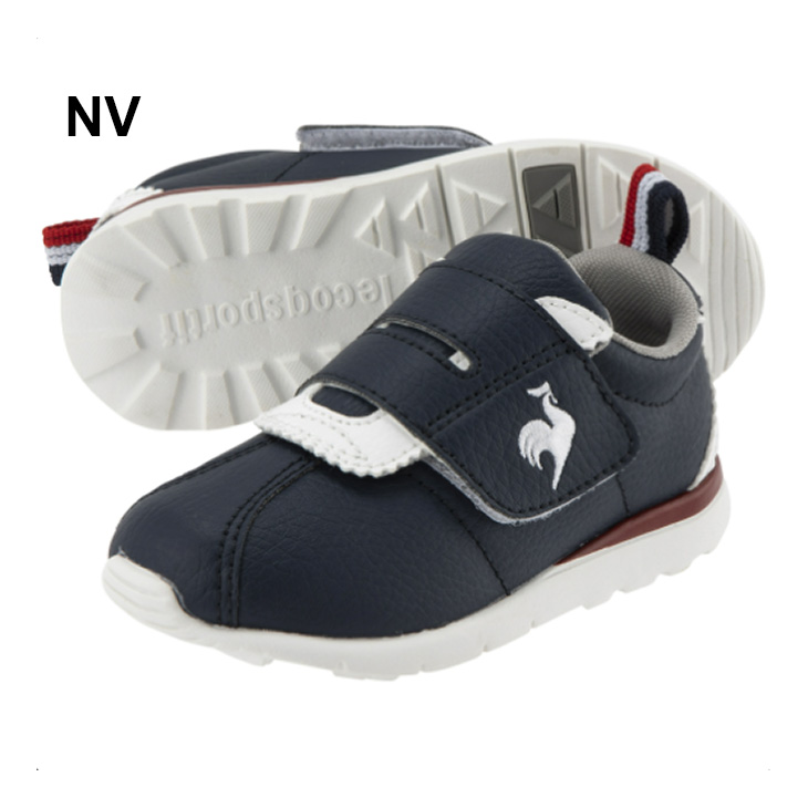 キッズ スニーカー 13-18.0cm ベビーシューズ 子供靴/le coq sportif ルコック LCS モンペリエ 4 F/ローカット カジュアル メッシュ 軽量 消臭 子ども /QL5VJC05｜w-w-m｜02