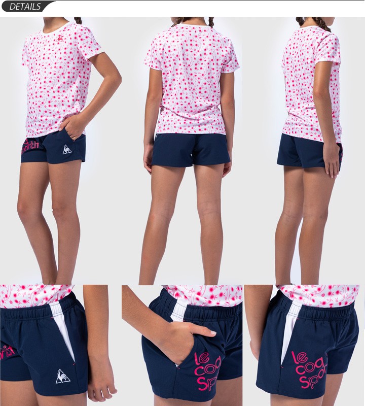 超目玉 ショートパンツ ジャージ 薄手 キッズ ジュニア 女の子 子供服 ルコック Le Coq Sportif ガールズ クロスパンツ スポーツウェア 130 160cm Qmjpjg Heartlandgolfpark Com