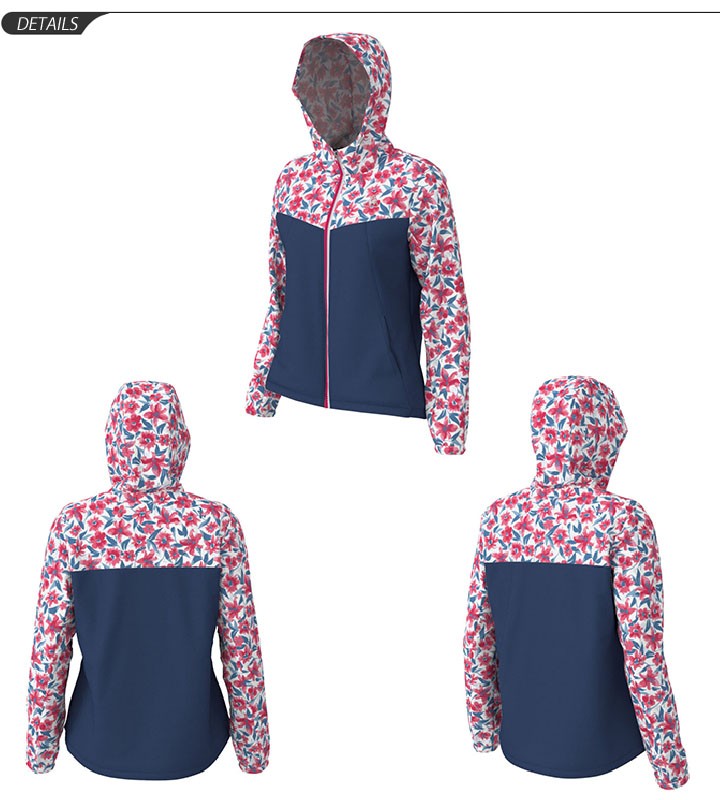 ★新品未使用★le coq sportif 花柄ウィンドブレーカー 上下　M qmwtjf21-qmwtjg21_01.jpg