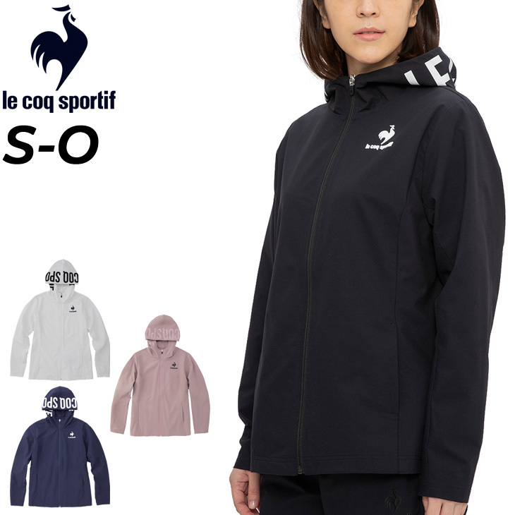 トレーニング ジャケット ジャージ薄手 レディース/ルコック le coq sportif ソロテックス ストレッチクロス/スポーツウェア アウター  フィットネス /QMWTJF20