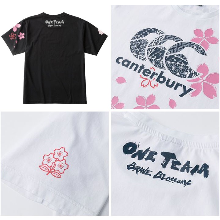 半袖 Tシャツ ラグビー カンタベリー canterbury ジャパンワンチームブロッサムティ/スポーツ カジュアル ウェア 日本代表 桜ロゴ ONE  TEAM 男性/RA30301