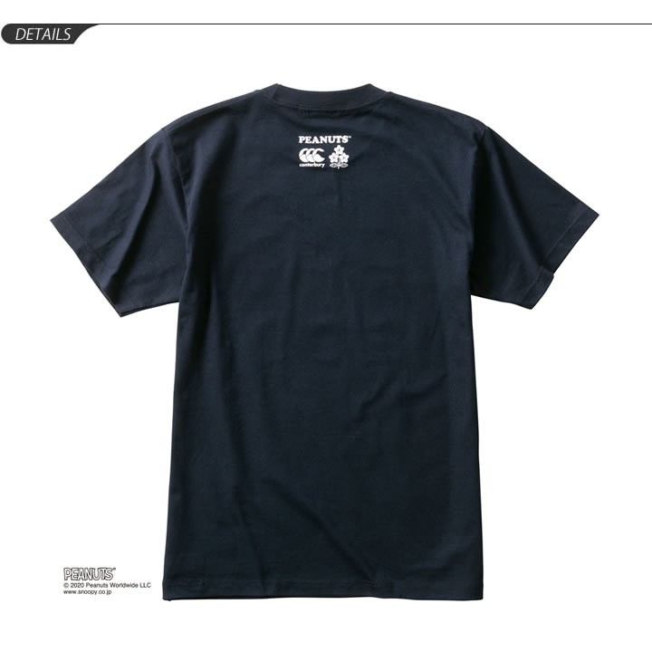 半袖Tシャツ メンズ レディースカンタベリー canterbury CCCピーナッツティーシャツ スヌーピー/ラグビー日本代表 コラボ 桜ロゴ  2020年ONE TEAM/RA30486