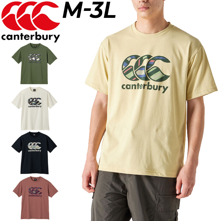 半袖 Tシャツ メンズ カンタベリー canterbury ラグビー スポーツ カジュアル ウェア UVカット プリントT 男性 /RA32080【0404_F】  :RA32080:APWORLD - 通販 - Yahoo!ショッピング