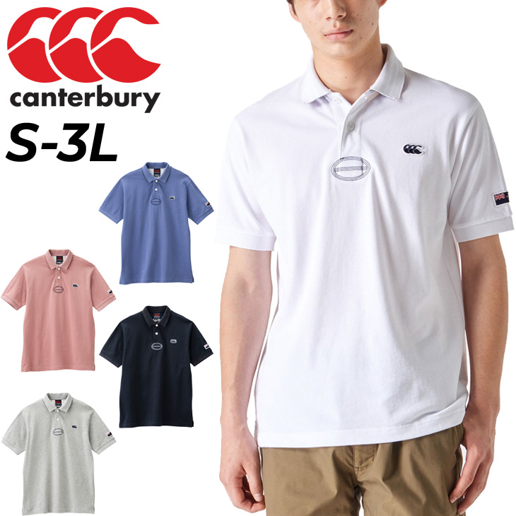 ポロシャツ 半袖 メンズ /カンタベリー canterbury カノコポロ ラガー 