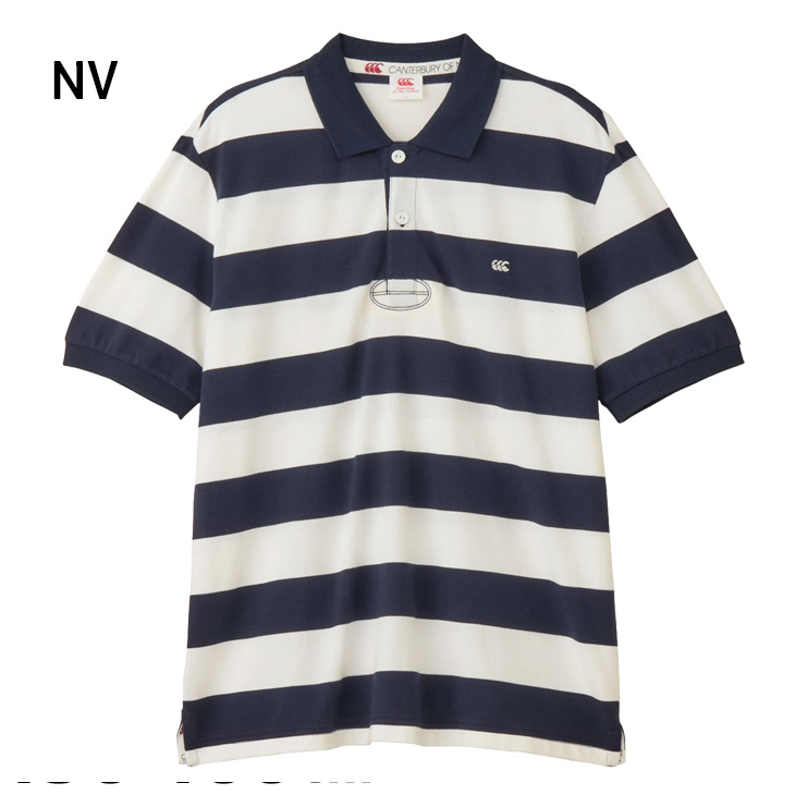 Canterbury ストライプポロシャツ Lサイズ カンタベリー 半袖 ポロシャツ 4L メンズ 大きいサイズ