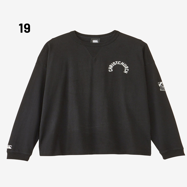 カンタベリー 長袖 Tシャツ メンズ canterbury プリントT ボーダー柄