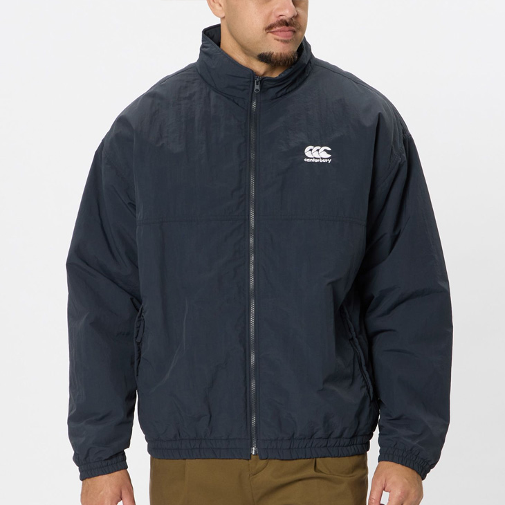 カンターベリー★ジップアップ 中綿 ジャケット パーカー パープル Lサイズ カンターベリー☆ジップアップ 中綿 ジャケット パーカー パープル L