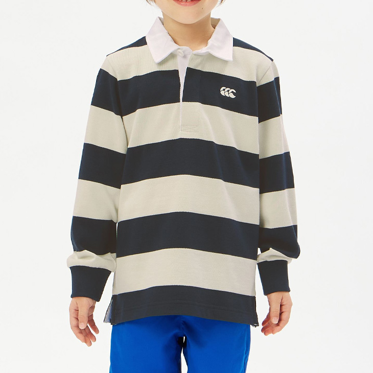 キッズ カンタベリー 長袖 ラガーシャツ canterbury ラグビー キッズ カンタベリー 長袖 ラガーシャツ canterbury ラグビー