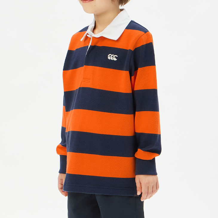 キッズ カンタベリー 長袖 ラガーシャツ canterbury ラグビー