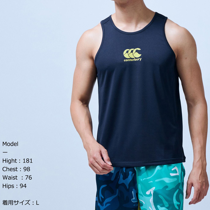 タンクトップ ノースリーブ メンズ カンタベリー canterbury