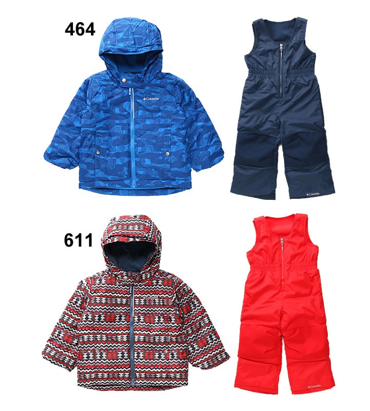 Columbia スノーウェア3T(100cm)ジャケットとオーバーオール Columbia キッズ スノーウェア ジャケット カバーオール 男の子