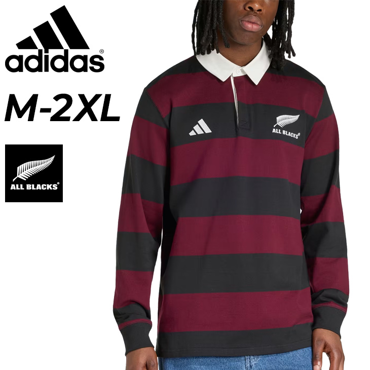 adidas（アディダス） ポロシャツ 長袖 メンズ オールブラックス