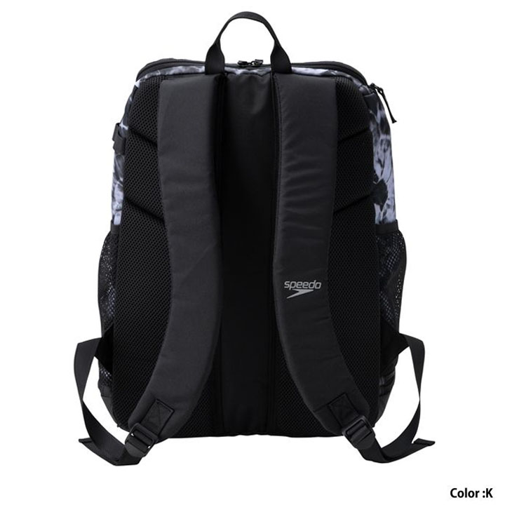 （美品）スピード リュック ブラック speedo スピード リュック スイマーバッグ 約20L SPEEDO