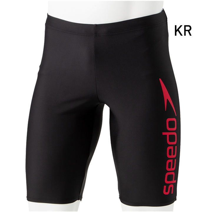 speedo (スピード) 練習水着 ビッグライナージャマー メンズ ブラック×ターコイズ インナー付き 膝上 スパッツ SF62060-KQ  店頭展示品 箱なし 返品不可 通販