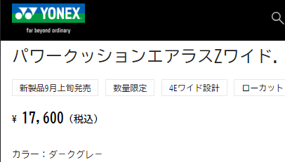 YONEX ヨネックス バドミントンシューズ メンズ 4Eワイド設計