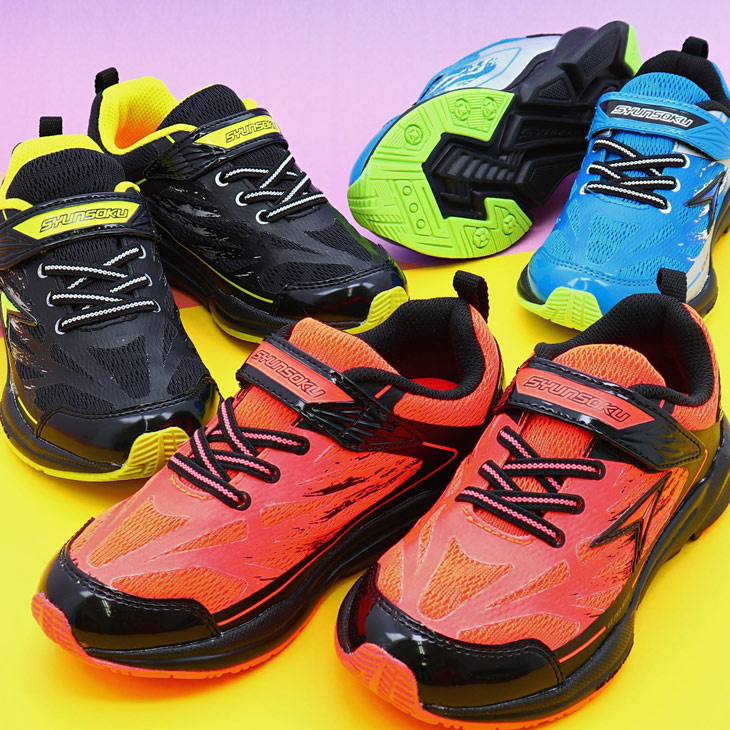 瞬足 キッズシューズ シュンソク 男の子 スニーカー 3Eワイド設計