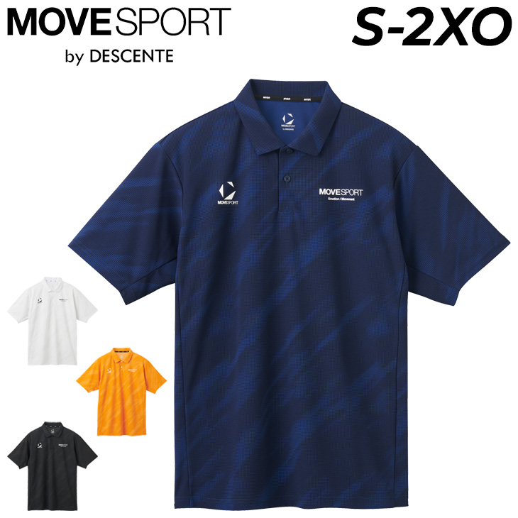 DESCENTE デサント 半袖 ポロシャツ メンズ MOVESPORT SUNSCREEN