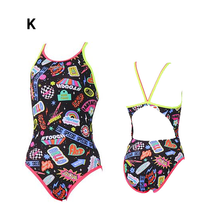 speedo（スピード） ジュニア 水泳 女の子 練習用水着 ワンピース水着