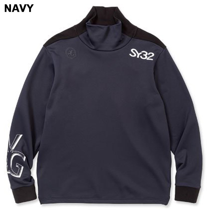 SY32 by SWEET YEARS GOLF メンズ ハイネックシャツ 長袖