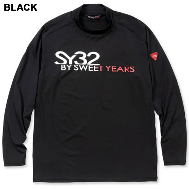 SY32 by SWEET YEARS GOLF メンズ モックネック 長袖シャツ スウィート