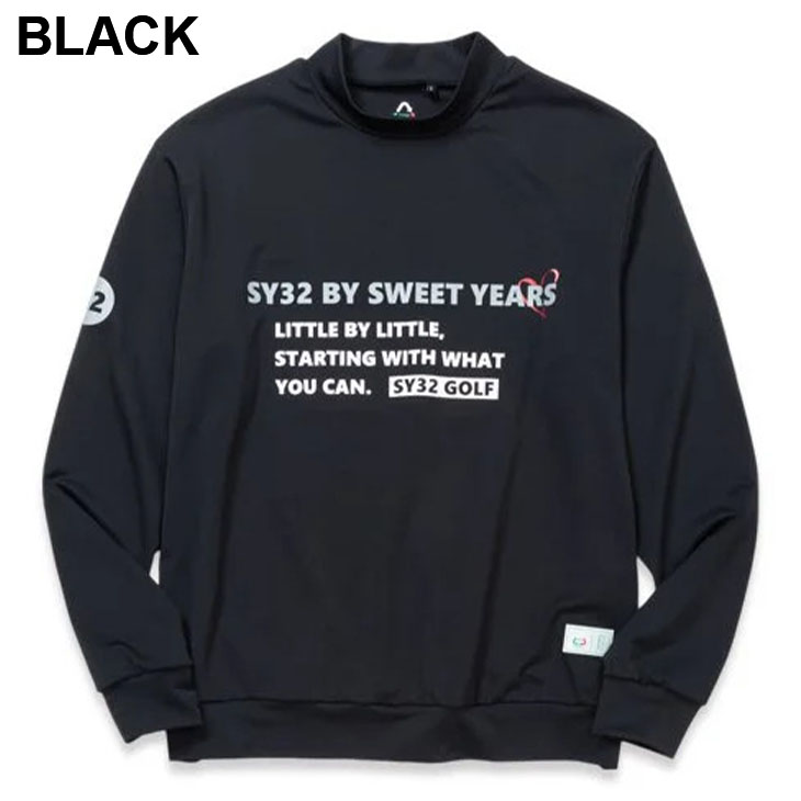 SY32 BY SWEET YEARS ゴルフ 長袖シャツ SY32 by SWEET YEARS モックネックシャツ メンズ ゴルフウェア