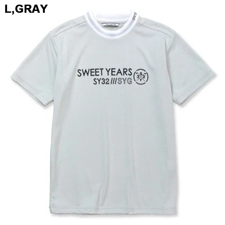 SY32 BY SWEET YEARS ベロアハイネックシャツ
