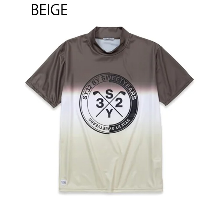 楽天市場】SY32 LOGOプリント ミニワッフル モックネック 半袖T