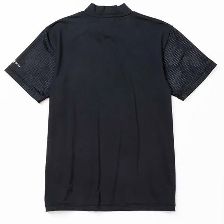 JL 半袖シャツ ゴルフウェア SY32 XL ブラック 半袖シャツ ゴルフ 【タグ付き・新品】SY32 RENEW SYG-25S14W MOCK ZIP WAVE メンズウェア