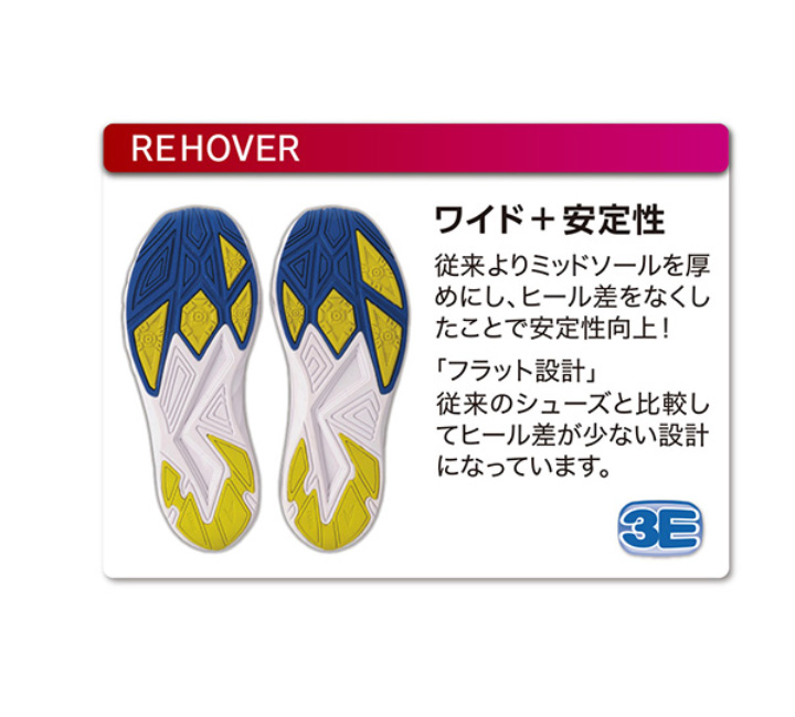 瞬足 レモンパイ ジュニア スニーカー キッズ 幅広3E 19-23cm