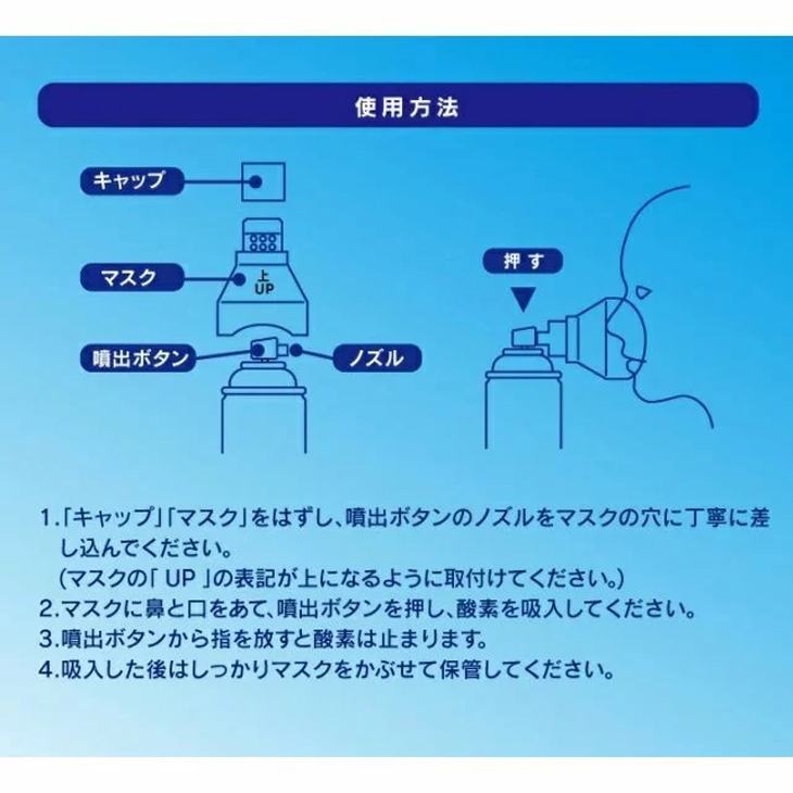 東亜産業 Toamit OXY-IN O2酸素缶 5L×10本入 酸素スプレー 携帯呼吸