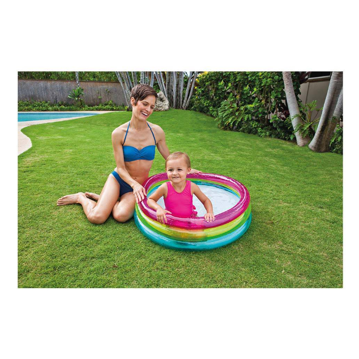 日本未入荷 レインボーベビープール 86×86×25cm 57104 ビニールプール INTEX インテックス レインボーベビープール