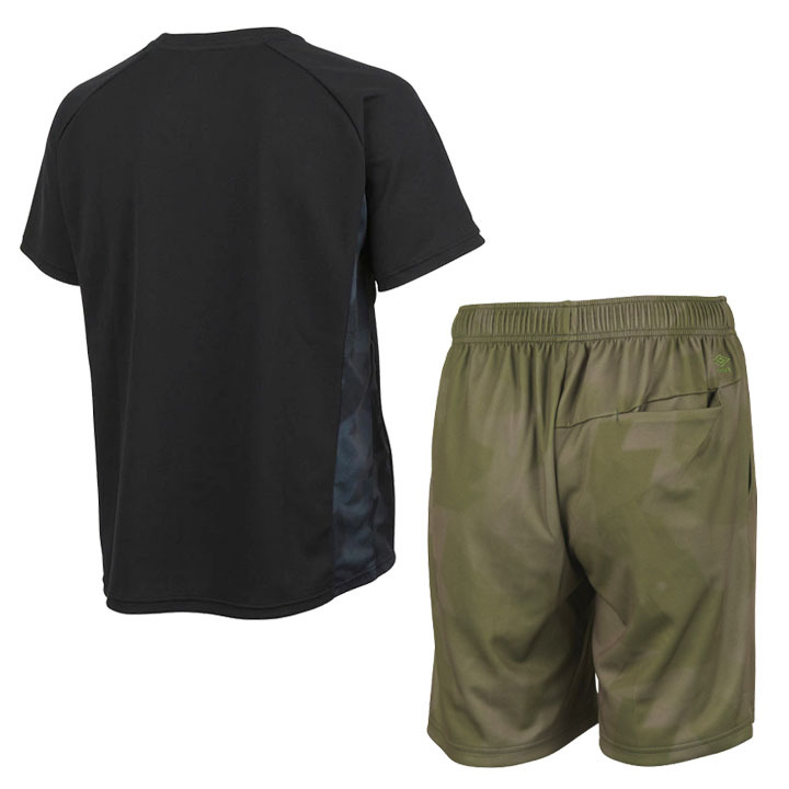 UMBRO セットアップ : サマー ジャケット & ハーフパンツ umbro 半袖Tシャツ ハーフパンツ 上下 メンズ セットアップ