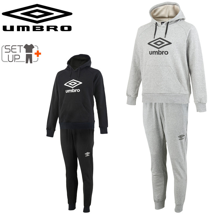 スウェット 上下セット メンズ アンブロ Umbro スポーツウェア プルオーバーパーカー パンツ 上下組/スエット 裏毛 トレーニング 普段使い  男性用 /UMUSJH20