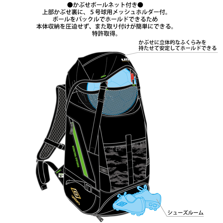 【UMBRO】Mesh Backpack ★送料・関税込★ org.jpg