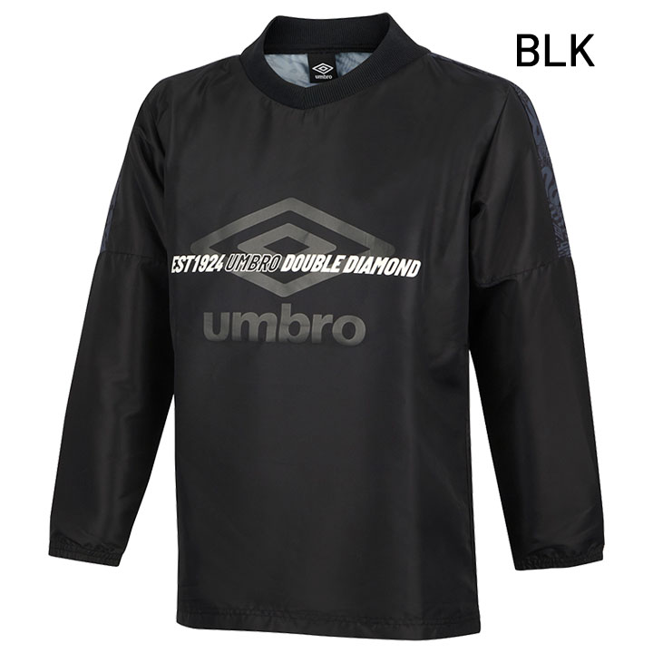 キッズ ピステシャツ 長袖 130-160cm 子供服/アンブロ umbro ジュニア ウィンドブレーカー 子ども スポーツウェア サッカー 練習着  防風 はっ水 /UUJUJF32