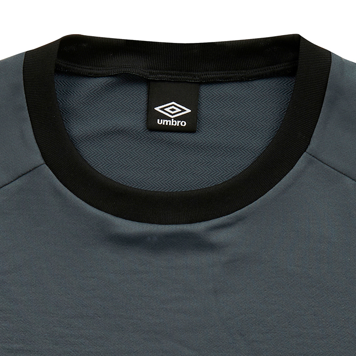 UMBRO 長袖シャツ XL ブラック/グレー umbro 長袖 Tシャツ メンズ アンブロ エアリーライク