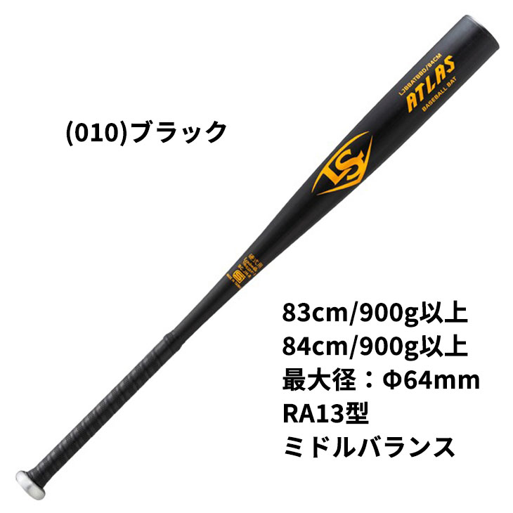 ルイスビルスラッガー 一般硬式用 金属製バット 83cm 84cm RA13型