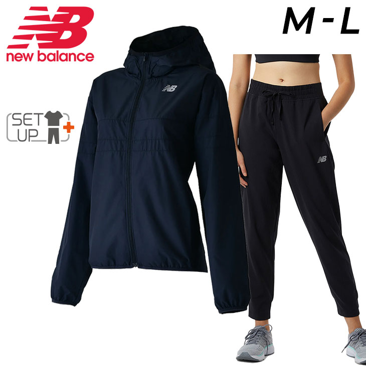On ウィンドブレーカー キャップ セット レディースS 軽量 ランニング New Balance（ニューバランス） ウィンドブレーカー 上下 レディース