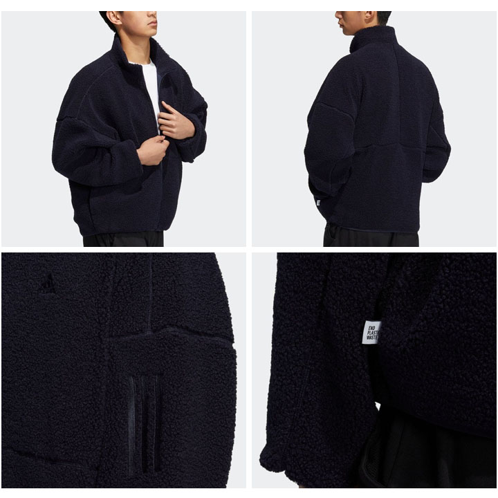 adidas（アディダス） ボアジャケット メンズ アウター アディダス