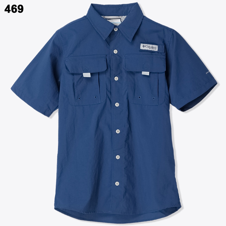 コロンビア キッズ 半袖シャツ Columbia PFG バハマS/Sシャツ 子供服