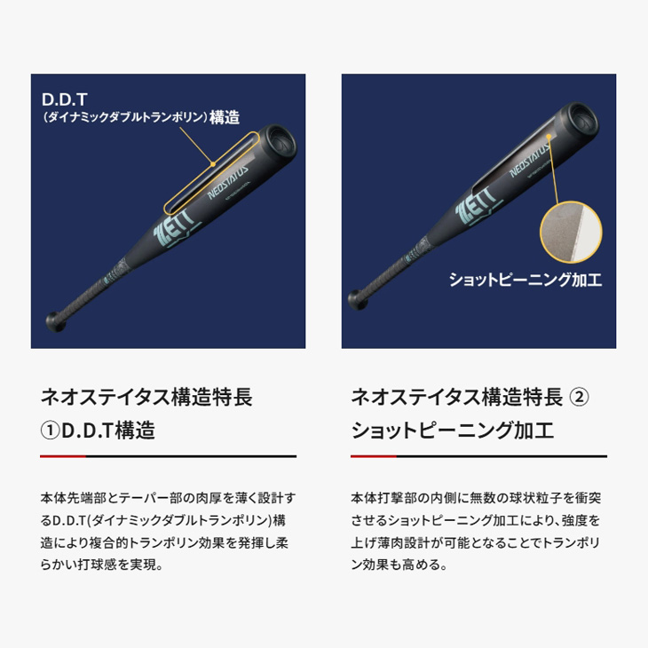 ゼット（ZETT） 野球 一般 硬式用 金属製バット 84cm 新基準対応 ネオ