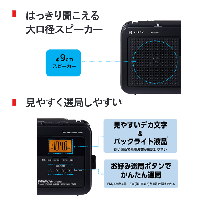 TOSHIBA（東芝） ラジオ 小型 電池 ホームラジオ amラジオ fmラジオ