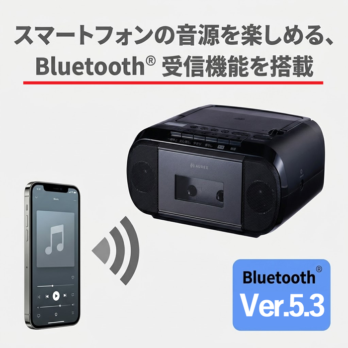TOSHIBA（東芝） Aurex ミニCDラジカセ AX-KCR80-K TOSHIBA 小型 CD