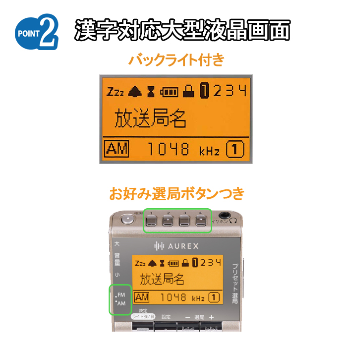 ライト搭載 LED TOSHIBA ×２台セット AM/FMラジオ ライト搭載 LED TOSHIBA AM/FMラジオ PAY ×2台セットの通販はau ラジオ・コンポ
