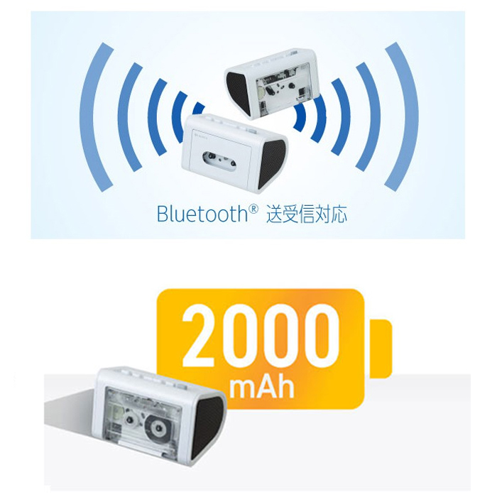 TOSHIBA 東芝 AX-R10C AUREX カセット付きBluetoothスピーカー